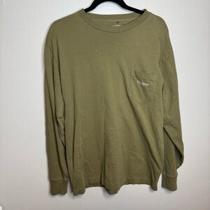 Filson Crewneck Long Sleeve Graphic Tee Shirt Green